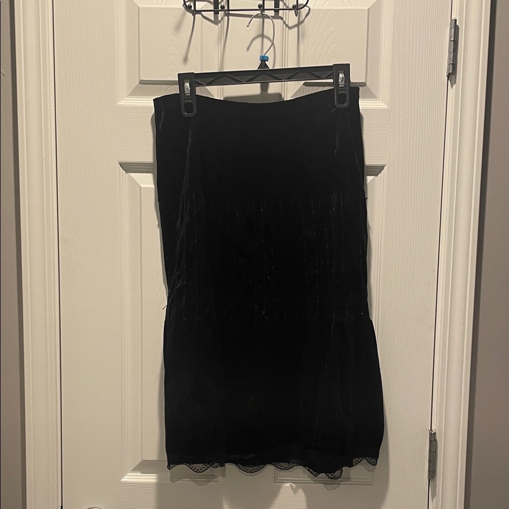 No Boundaries Black Midi Skirt